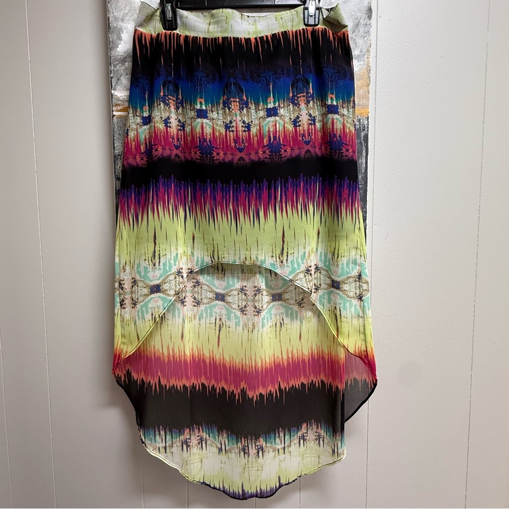 Maurices Multicolor High Low Skirt